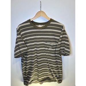 Vintage Big Ten  80s striped pocket tee